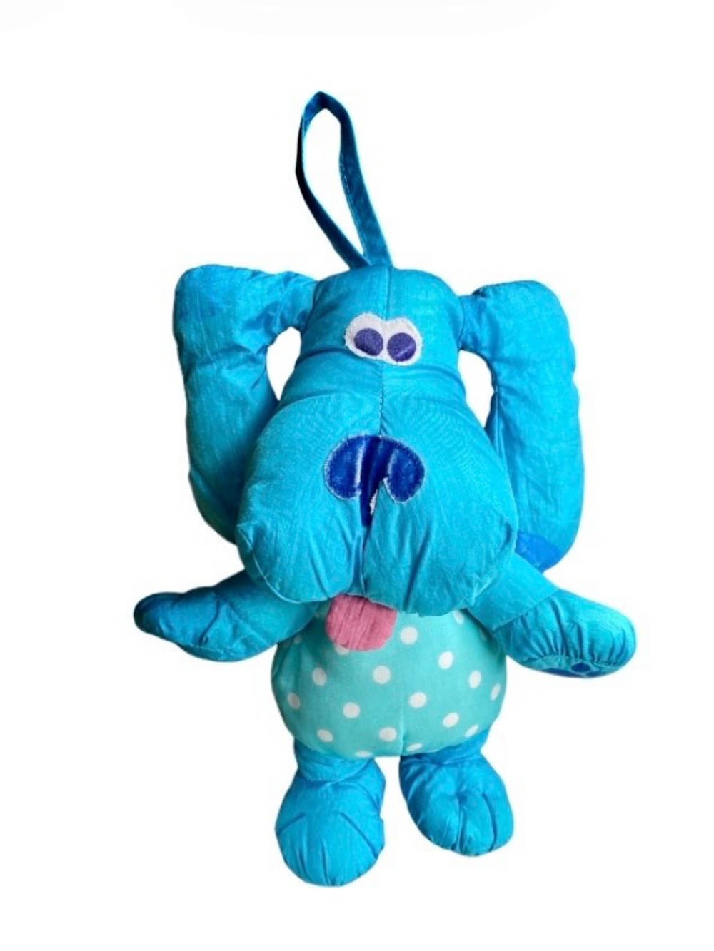 Vintage Tyco 1998 Plush Nylon Blue Clues Bath Time Plush